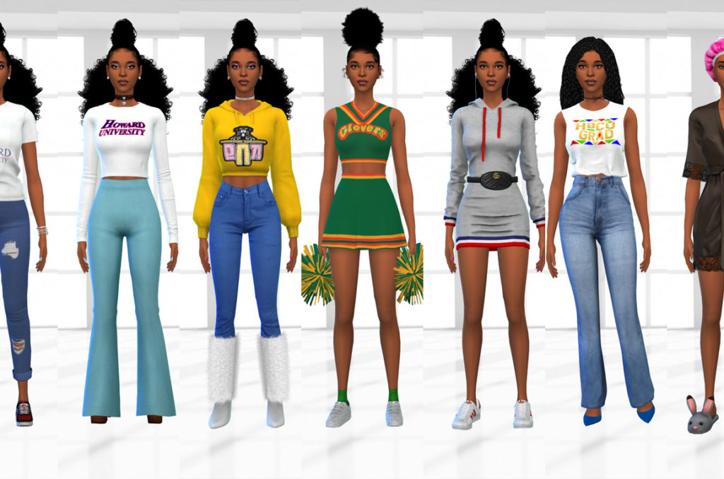 sims 4 university clothing cc