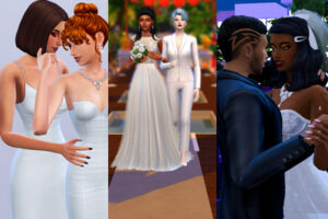 Sims 4 Wedding Machinima + CC Haul