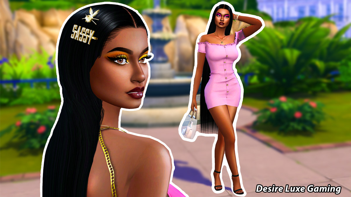 Sims 4 Sim Download | Janecia Goode Instagram Baddie | Black Simmer CC | Desire Luxe Gaming