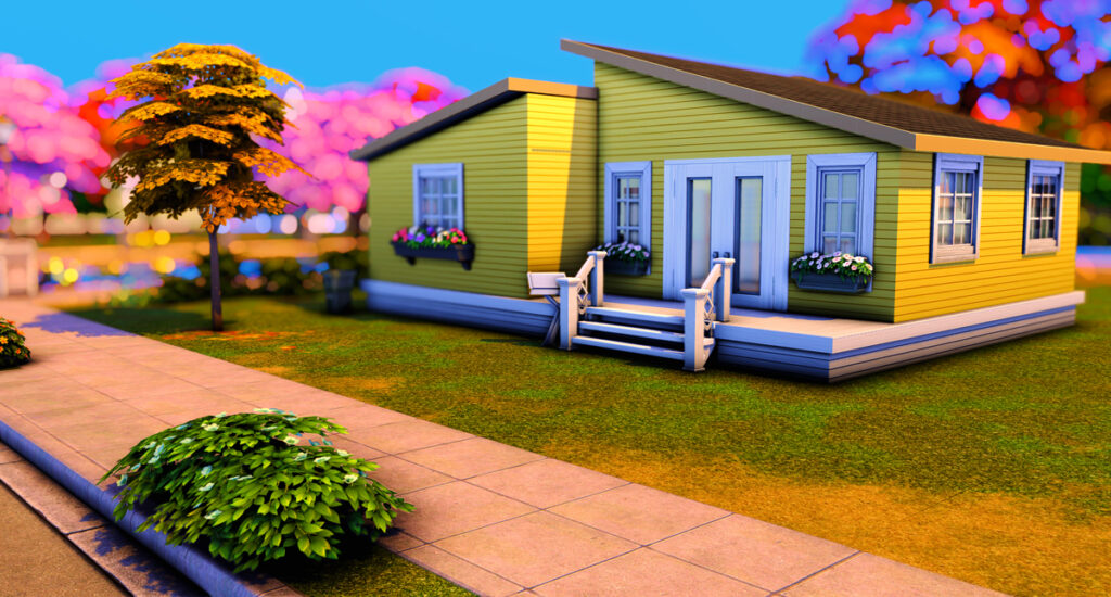 Sims 4 Lot Download | 23k Starter Home No CC Build | Desire Luxe Gaming